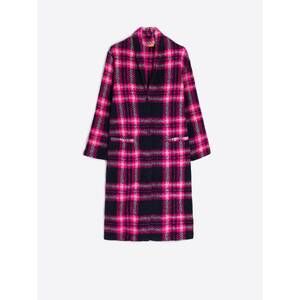 NEW VILAGALLO women's claudia coat in navy/pink plaid